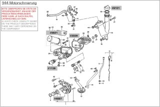 Asafdichting oliepomp voor PORSCHE 944 2.5 -84...