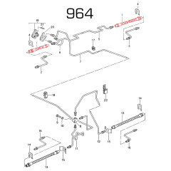 Flexible de frein pour PORSCHE 964 993 Carrera turbo AVANT