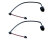 2x Indicatori di usura pastiglie freno per PORSCHE Cayenne 957 PR n. 1LX Freni in ceramica PCCB ANTERIORI