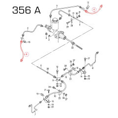 Bremsschlauch f&uuml;r PORSCHE 356 VORNE