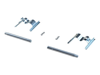 Remblokborgpen + veerschotel voor PORSCHE 997 Cayenne 955 957 Boxster 987