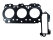 Cylinder head gasket for PORSCHE Boxster S 986 3.2 to -02 M96.21 cyl. 4-6