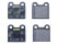 Plaquettes de frein pour PORSCHE 356 C 1600 911 2.0 -68 912 TEXTAR ARRIÈRE