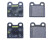 ポルシェ 356 C 1600 911 2.0 -68 912 リア用ブレーキパッド TEXTAR