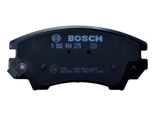 Remblokken voor PORSCHE 997 Carrera 3.6 345PS USA CND FRONT BOSCH