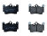 Bremsbeläge für PORSCHE Cayenne 955 957 HINTEN BREMBO