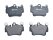 Bremsbeläge für PORSCHE 997 Carrera 4 -08 Cayman 987 3.4 VORNE BREMBO