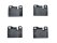 Brake pads for PORSCHE 924 944 2.5 2.7 928 4.5 4.7 FRONT/REAR BREMBO