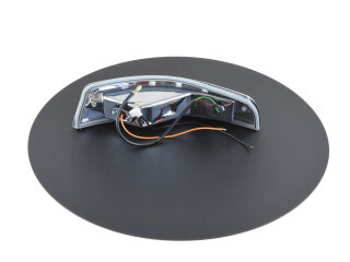 Carcasa del intermitente para PORSCHE 911 F SWB 912 -68 + lente BLANCA DELANTERA IZQUIERDA