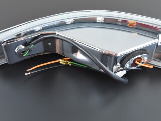 Alloggiamento indicatore di direzione per PORSCHE 911 F SWB 912 -68 + lente BIANCO-ARANCIONE ANTERIORE DESTRO