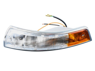 Blinkergeh&auml;use f&uuml;r PORSCHE 911 F SWB 912 -68 + Glas WEI&szlig;-ORANGE VORNE LINKS