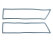 Taillight lens seals for PORSCHE 911 F up to -68 SWB taillight L+R