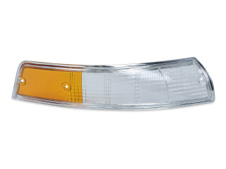 Lente indicadora para PORSCHE 911 F 69-73 DIANTEIRA BRANCA-LARANJA CROMADA L+D