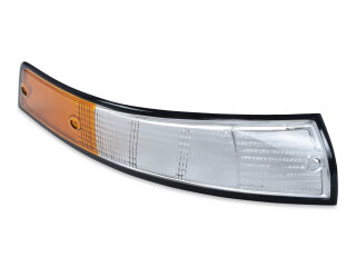 Lente per indicatori di direzione per PORSCHE 911 F 69-73 INDICATORE ANTERIORE BIANCO-ARANCIO NERO DESTRO
