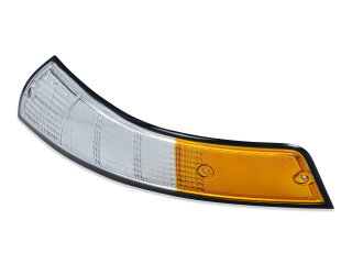 Clignotant avant gauche blanc-orange noir pour Porsche 911 F (1969-1973)
