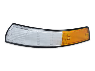 Lente de intermitente para PORSCHE 911 F 69-73, intermitente delantero, blanco-naranja, negro, izquierdo