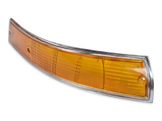 Knipperlichtglas voor PORSCHE 911 F 69-73 knipperlicht VOOR ORANJE CHROOM RECHTS