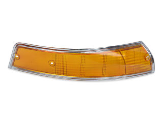 Blinkerglas f&uuml;r PORSCHE 911 F 69-73 Blinker VORNE ORANGE CHROM L+R