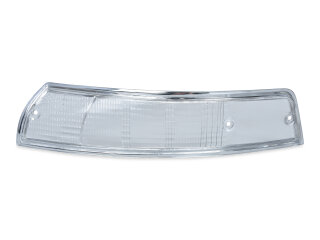 Lenti indicatori di direzione per PORSCHE 911 F 69-73 INDICATORE ANTERIORE BIANCO CROMATO S+D