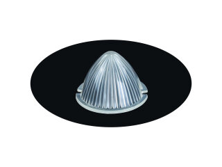 Indicator lens for PORSCHE 356 up to -52 FRONT WHITE L=R