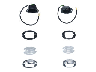 2x Kentekenplaatverlichting voor PORSCHE 356 B/C met...