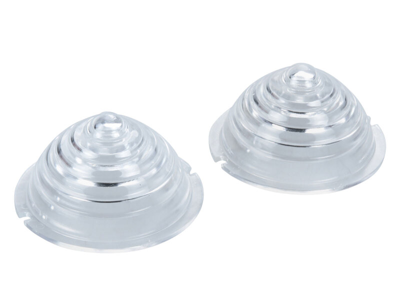 2x Indicator Lenses for PORSCHE 356 A 52-56 Front Indicators Clear White L=R