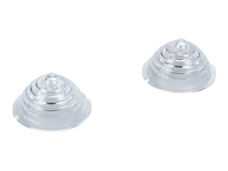 2 lentes de intermitentes para PORSCHE 356 A 52-56. Intermitentes delanteros blancos transparentes (izquierdo = derecho).