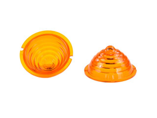 2 Lentes de Pisca Traseiro para PORSCHE 356 A 52-56 LARANJA L=R