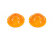 2 Lentes de Pisca Traseiro para PORSCHE 356 A 52-56 LARANJA L=R