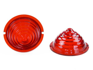 Achterlichtlenzen voor PORSCHE 356 Pre/A 52-56 ROOD L+R