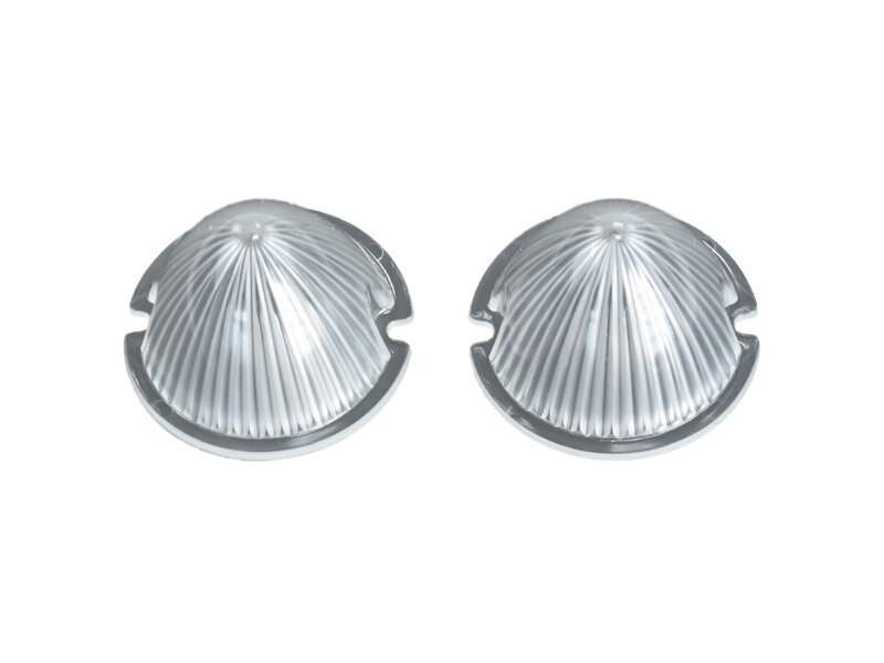 2 lentes de intermitente para PORSCHE 356 hasta el 52, delanteros blancos (izq. = der.)