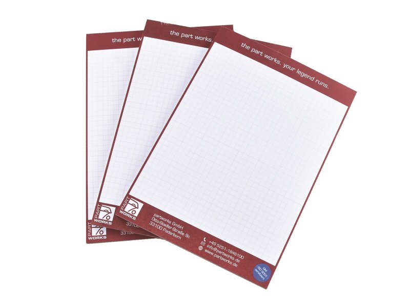 3x Partworks Notepad 3-Pack