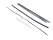 Trim strip sill for PORSCHE 911 E/S 69-73 ALUMINUM L=R