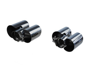 2 terminali di scarico per PORSCHE 997 Carrera -08 Terminali di scarico 99711198121 L+R