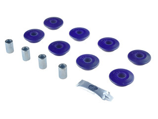 Telaio con cuscinetti in gomma per cuscinetto assale PORSCHE 911 F + stabilizzatore SET ANTERIORE + POSTERIORE