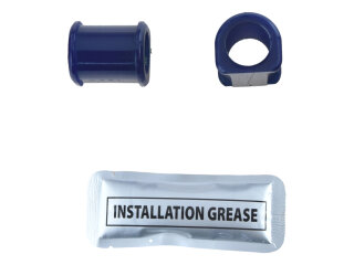 2 silentblocs de barre stabilisatrice 22 mm pour PORSCHE 911 F/G - 77, silentblocs en polyur&eacute;thane, arri&egrave;re sport