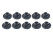 10 écrous en plastique pour bas de caisse PORSCHE 964 993 928 996 986 997