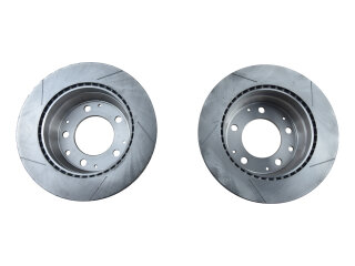 2x Bremsscheiben f&uuml;r PORSCHE 911 2.2 2.4 2.7 3.0 SC 930 HINTEN Geschlitzt