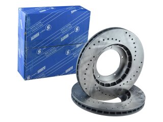 2x brake discs for PORSCHE 911 3.2 Carrera FRONT SPORT