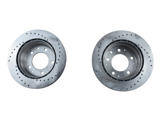 2x brake discs for PORSCHE 911 3.2 Carrera REAR SPORT