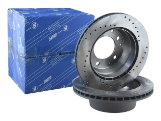 2x disques de frein pour PORSCHE 911 3.2 Carrera REAR SPORT