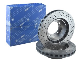 2x disques de frein pour PORSCHE 944 turbo S2 928 4.7 5.0...