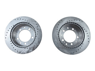 2x discos de freno para PORSCHE 924 turbo 2.5 S 944 -86 928 4.5 4.7 S TRASERO SPORT