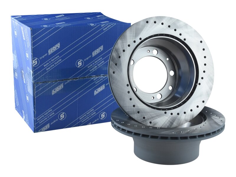 2x disques de frein pour PORSCHE 944 S 2.5 2.7 87-89...