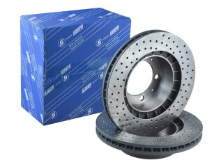 ポルシェ 944 ターボ 951 87-88 S2 3.0 968 フロント スポーツ用ブレーキディスク 2枚セット