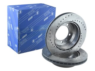 2x Bremsscheiben für PORSCHE 944 turbo bis -86 928...