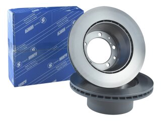 2 discos de freno para PORSCHE 964 Carrera 944 S2 951 de 87- 968 TRASEROS