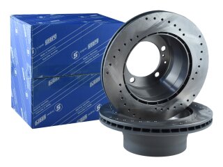 2x brake discs for PORSCHE 964 Carrera 944 S2 951 from...