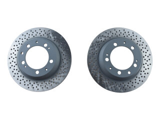2x discos de freio para PORSCHE 993 Carrera 2 REAR