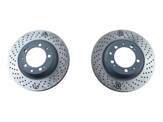 2x discos de freno para PORSCHE 993 Carrera RS turbo 3.6...